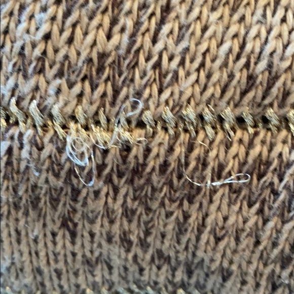 Calvin Klein heavy drape from sweater tan/gold szL - Picture 4 of 4